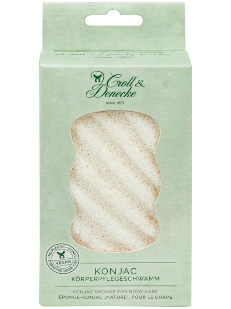 Éponge Konjac Corps/Visage pour Peaux Sensibles, Végétale, Écologique et Bien-Être