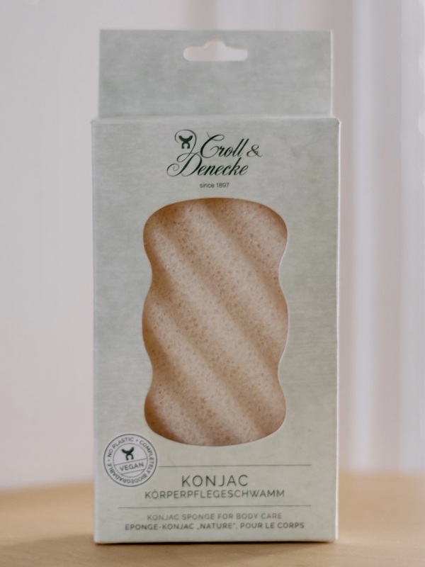 Éponge Konjac Corps/Visage pour Peaux Sensibles, Végétale, Écologique et Bien-Être