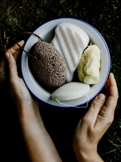 Spugna Konjac corpo/viso, per pelle sensibile, vegetale, Eco e Wellness 2