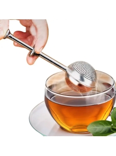 Infusore telescopico per te e tisane, in acciaio inox e con apertura automatica 2