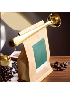 Cucchiaio per dosare caffè e tisane, con molletta chiudi sacchetti 2