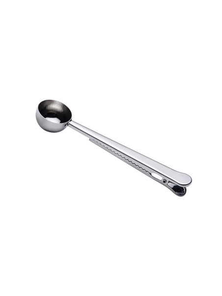 Cucchiaio per dosare caffè e tisane, con molletta chiudi sacchetti