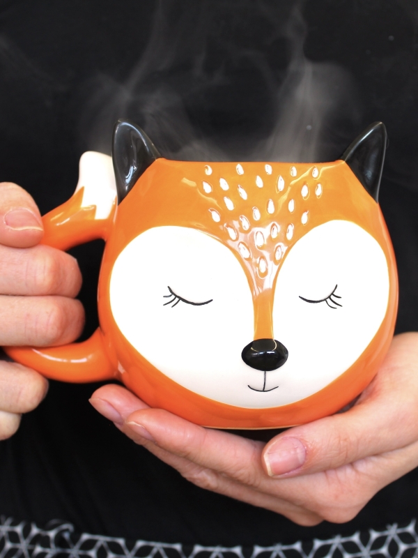 Tasse avec un renard mignon