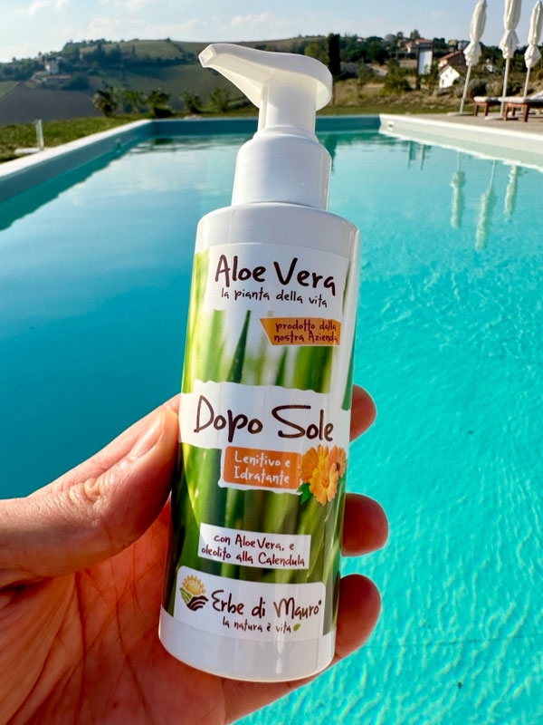 Après-soleil à l'Aloe Vera