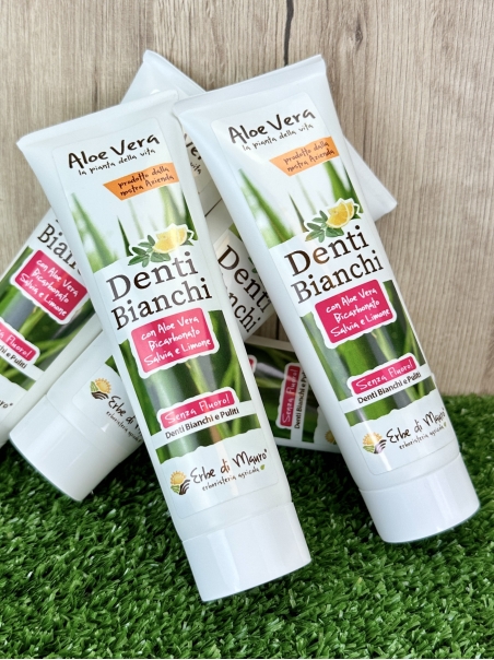 Dentifrice blanchissant à l'aloe vera, sans fluor, 75 ml