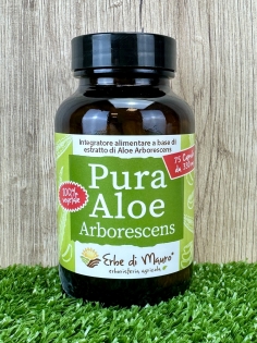 Pure Aloe Arborescens, food supplement in capsules