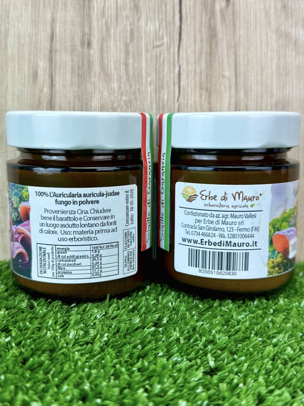 Auricularia auricula-judae in polvere 100g fungo in polvere, super food-1