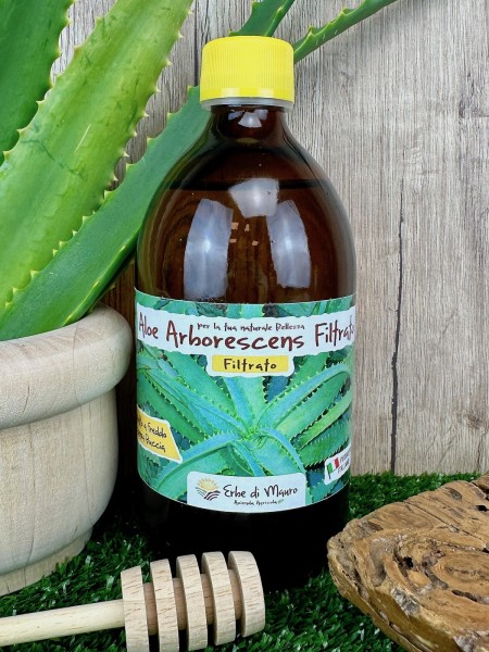 Aloe Arborescens Filtrato senza Buccia, 500ml-Aloe