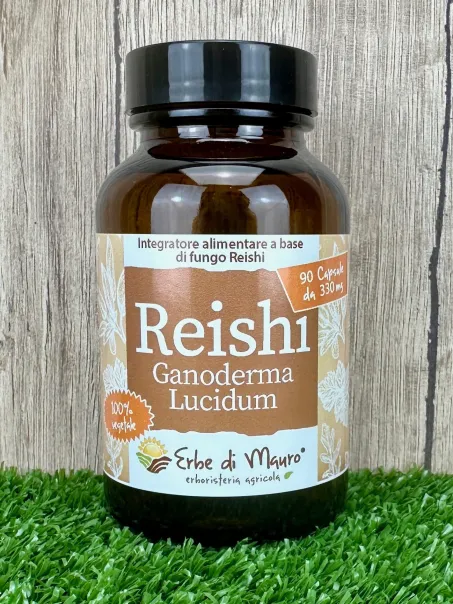 Reishi Ganoderma lucidum integratore alimentare in capsule