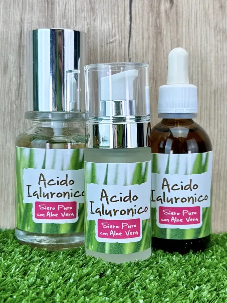 Acido Ialuronico puro con aloe vera, alto assorbimento, 30 e 50ml