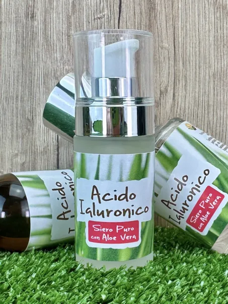 Acido Ialuronico puro con aloe vera, alto assorbimento, 30 e 50ml