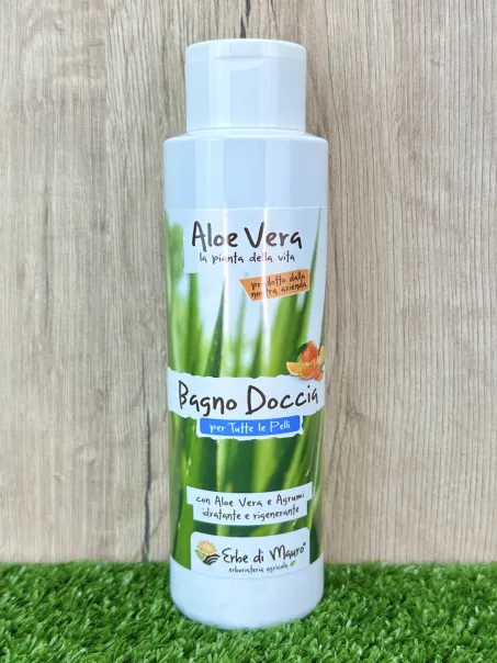 Bagnodoccia all'Aloe Vera, idratante e naturale, 250ml e 500ml