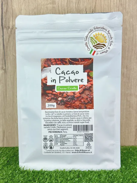 Poudre de cacao Criollo cru, 120g