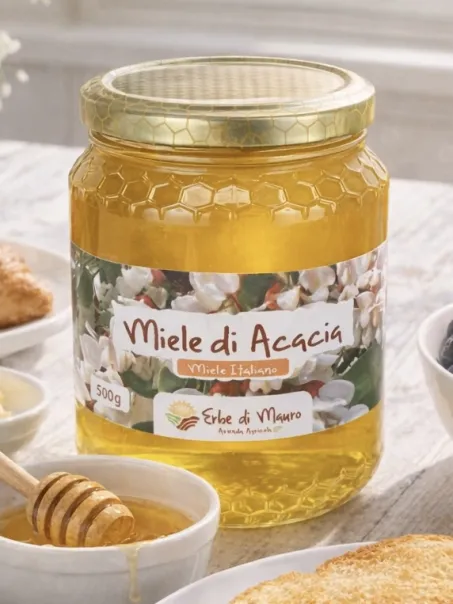 Miele di Acacia italiano, non pastorizzato, 500g