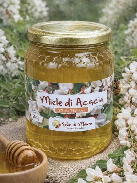 Miele di Acacia italiano, non pastorizzato, 500g
