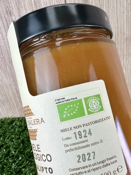Miele di Eucalipto biologico ed italiano 500g