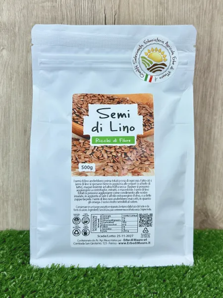 Semi di Lino, confezione da 500g e 1kg