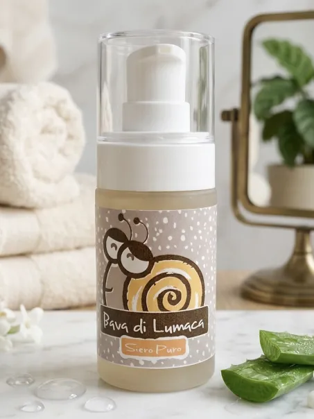 Snail slime face serum