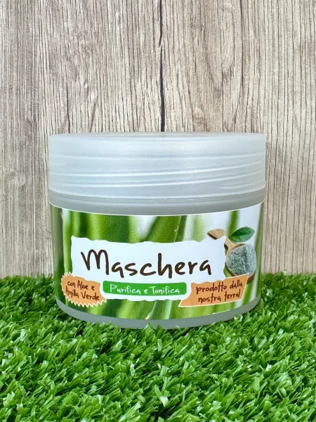 Maschera per il Viso Aloe Vera e Argilla Verde, 100ml