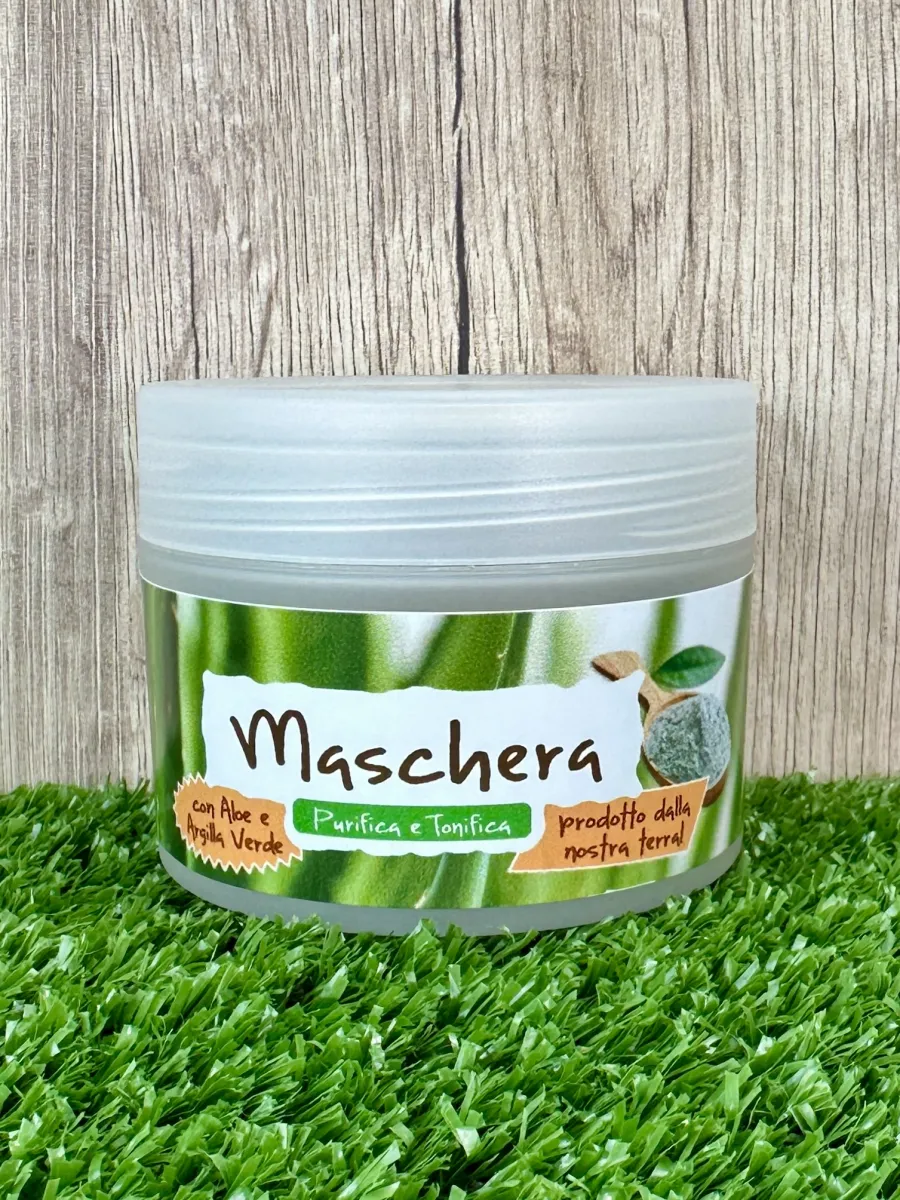 Maschera per il Viso - Aloe Vera e Argilla Verde
