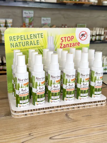 Espositore da banco, spray Anti Zanzare naturale