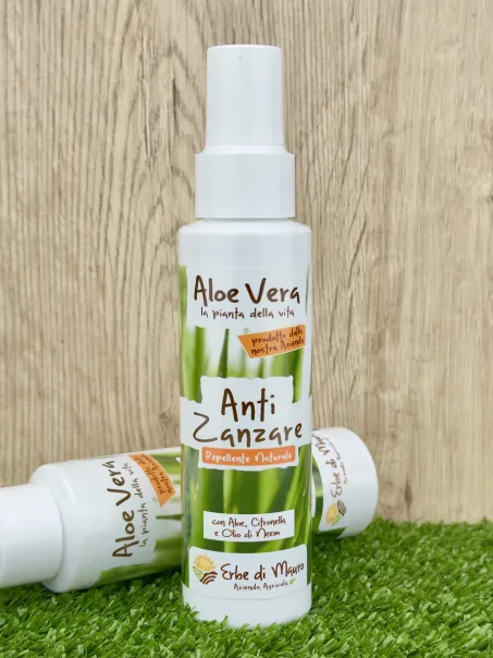 Spray anti-Moustiques avec Aloe Vera, Citronnelle et huile de Neem