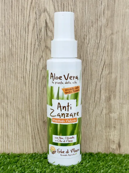 Spray anti-Moustiques avec Aloe Vera, Citronnelle et huile de Neem