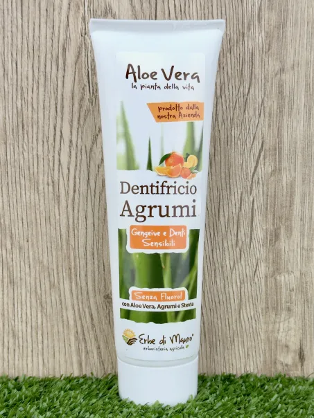 Toothpaste without fluoride with Aloe Vera and Citrus, 100 ml
