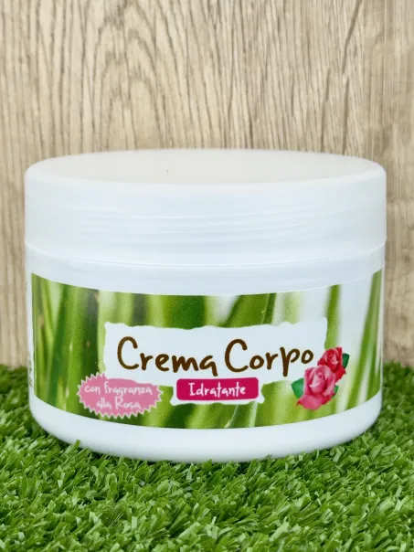 Crema Corpo idratante con Aloe Vera ed Elicriso, con fragranza alle Rosa sublime 200ml