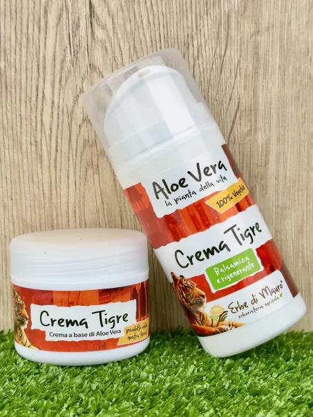 Crema Tigre, balsamica all'Aloe Vera, Artiglio del Diavolo, Canfora,  Eucalipto.