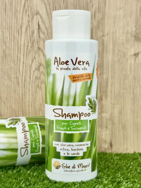 Shampoing pour cheveux cassants et abîmés, à l'aloe vera
