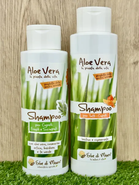 Shampoing pour cheveux cassants et abîmés, à l'aloe vera