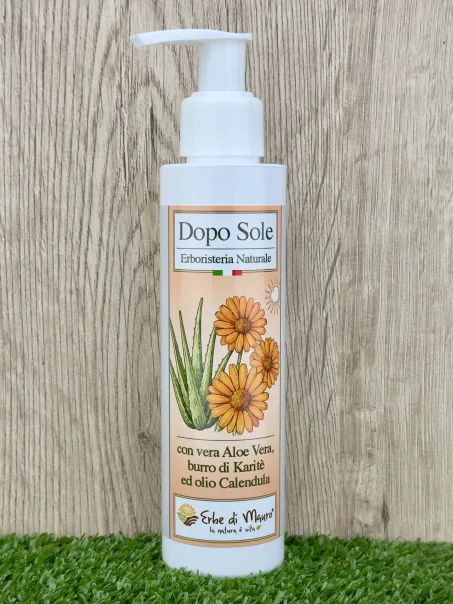 Dopo Sole all'Aloe Vera e olio di Calendula, 150ml, naturale senza chimica.jpeg