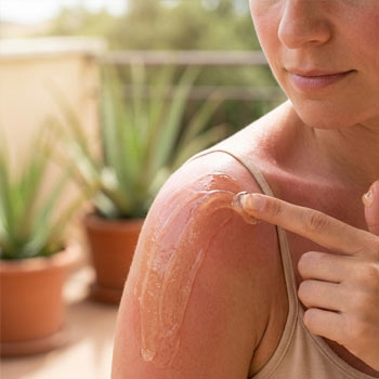 gel aloe bruciatura