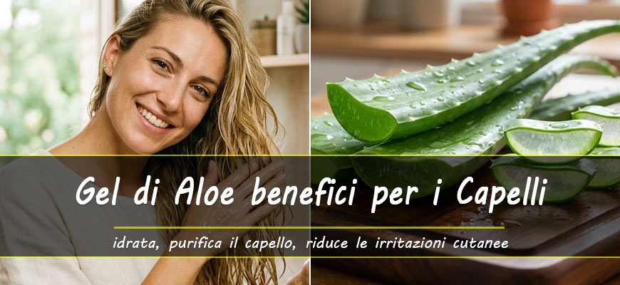 gel di aloe vera per i capelli