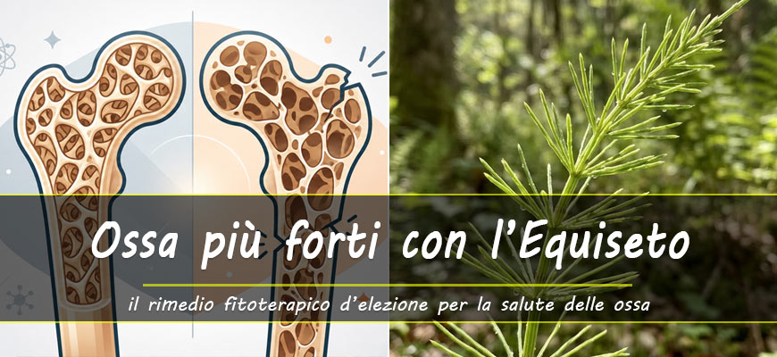 benefici equiseto per le ossa