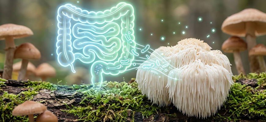 hericium benefici intestino