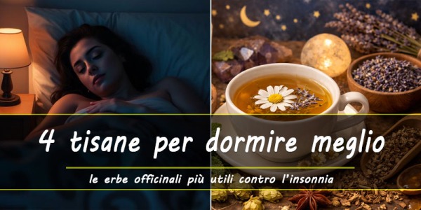 4 Tisane utili per dormire meglio